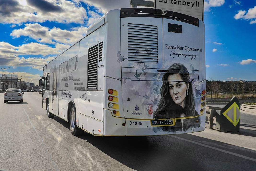 İETT filosundaki en hüzünlü araç: Fatma Nur Çelik'in anısı sokaklara taşındı 11